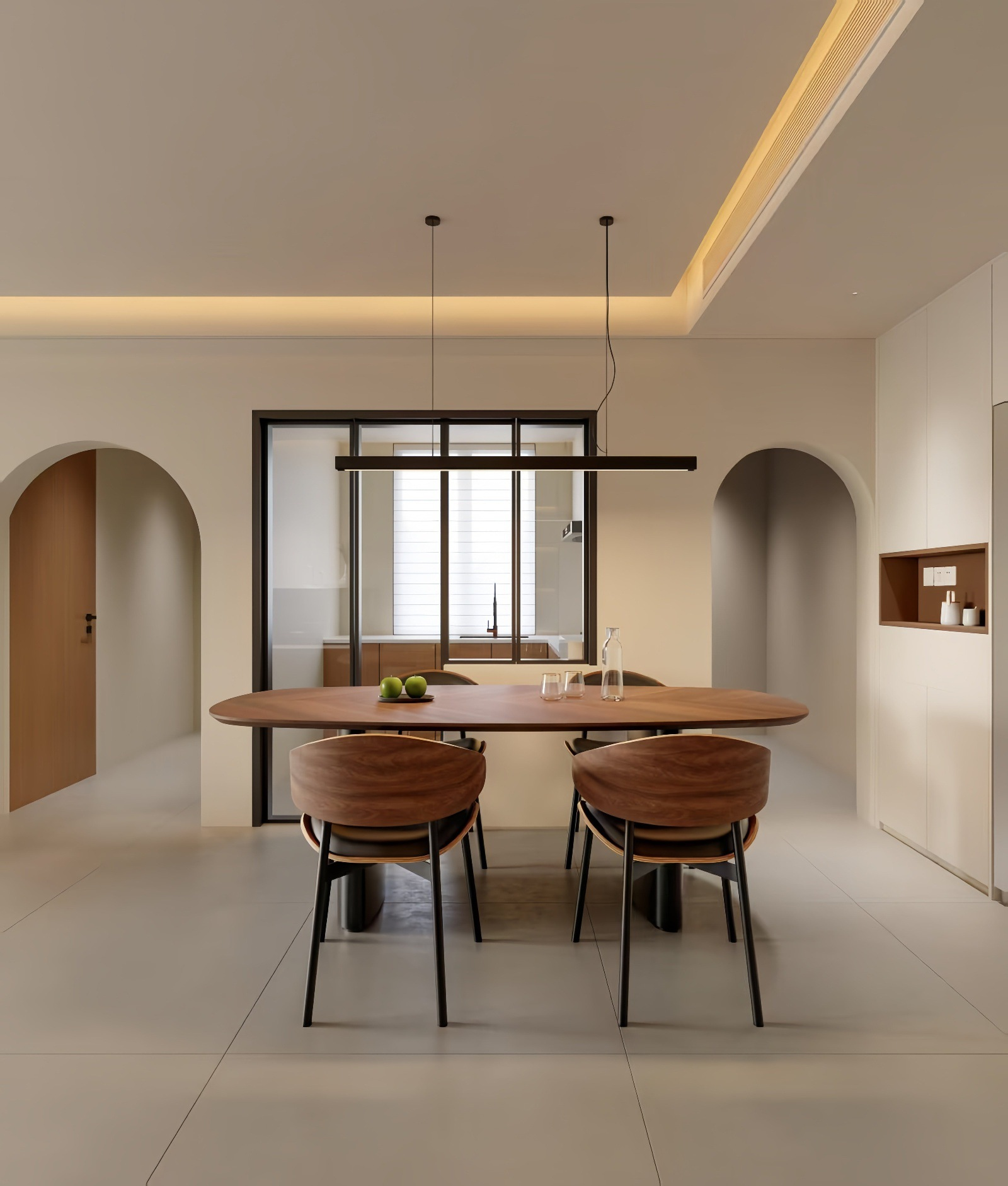 The HUKU dining table in a light-filled Nottingham home